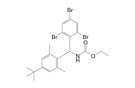 Ethyl N-[(4-tert-butyl-2,6-dimethyl-phenyl)-[2,4,6-tris(bromanyl)phenyl]methyl]carbamate