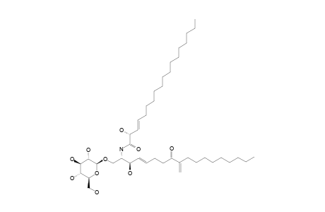 ALTERNAROSIDE_A;(2-R,3-E)-2-HYDROXY-N-[(2-S,3-R,4-E)-1-BETA-D-GLUCOPYRANOSYLOXY-3-HYDROXY-9-METHYLENE-8-OXOOCTADEC-4-EN-2-YL]-OCTADEAC-3-ENAMIDE