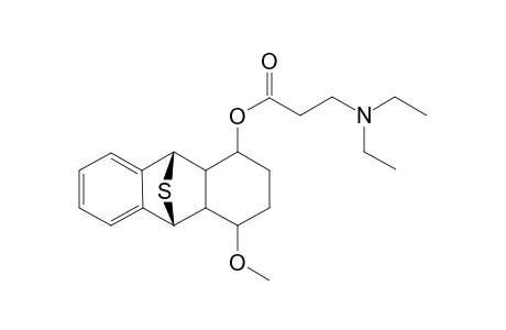 (exo)-9,10-Epithio-1.beta.-[3'-(diethylamino)propionyloxy]-4.beta.-methoxy-(octahydro)anthracene