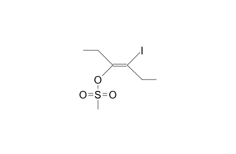 (E)-1-Ethyl-2-iodo-but-1-enyl methylsulfonate