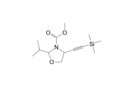 Methyl 2-isopropyl-4-[(trimethylsilyl)ethynyl]-1,3-oxazolidine-3-carboxylate