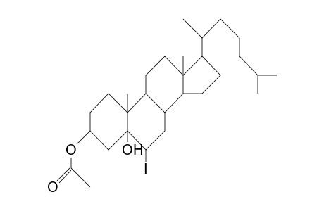6b-Iodo-5a-cholestane-3b,5-diol 3-acetate