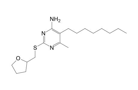 4-Pyrimidinamine, 6-methyl-5-octyl-2-[[(tetrahydro-2-furanyl)methyl]thio]-