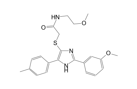 acetamide, N-(2-methoxyethyl)-2-[[2-(3-methoxyphenyl)-5-(4-methylphenyl)-1H-imidazol-4-yl]thio]-