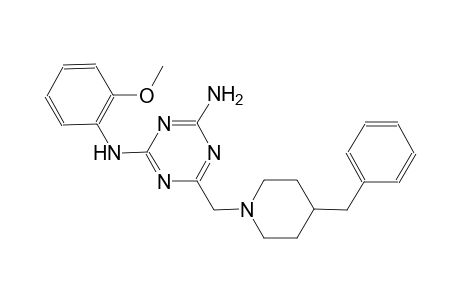 6-[(4-benzyl-1-piperidinyl)methyl]-N~2~-(2-methoxyphenyl)-1,3,5-triazine-2,4-diamine