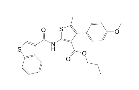 propyl 2-[(1-benzothien-3-ylcarbonyl)amino]-4-(4-methoxyphenyl)-5-methyl-3-thiophenecarboxylate