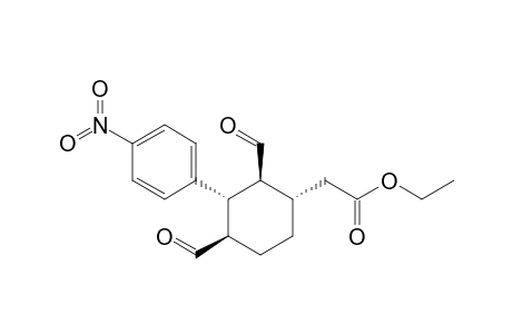 Ethyl[(1S,2S,3S,4R)-2,4-Diformyl-3-(4-nitrophenyl)cyclohexyl]acetate
