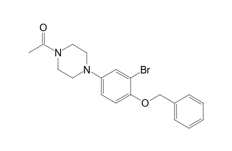 N-Acetyl-N'-(3-bromo-4-benzyloxyphenyl)piperazine