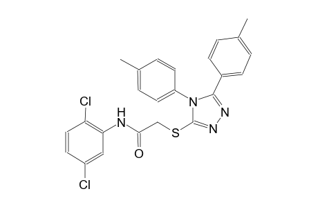 2-{[4,5-bis(4-methylphenyl)-4H-1,2,4-triazol-3-yl]sulfanyl}-N-(2,5-dichlorophenyl)acetamide