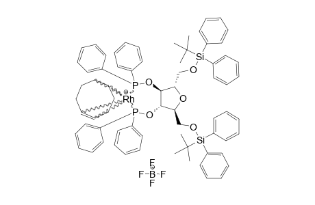 [RH-(1,5-CYCLOOCTADIENE)-3,4-BIS-O-(DIPHENYLPHOSPHINO)-1,6-DI-O-(TERT.-BUTYLDIPHENYLSILYL)-2,5-ANHYDRO-D-MANNITOL]-BF4