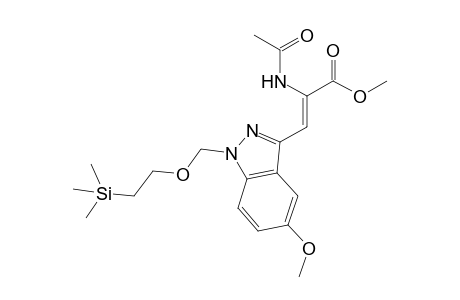(Z)-2-Acetylamido-3-{5-methoxy-1-[2-(trimethylsilyl)ethoxymethyl]-1H-indazol-3-yl}prop-2-enoic methyl ester