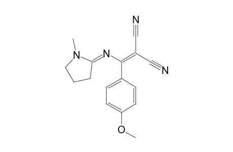 1-Methyl-2-[2,2-dicyano-1-(4-methoxyphenyl)ethenylimino]pyrrolidine