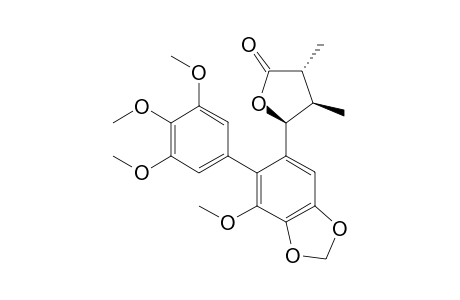 (3R,4R,5S)-5-[7-methoxy-6-(3,4,5-trimethoxyphenyl)-1,3-benzodioxol-5-yl]-3,4-dimethyl-2-oxolanone