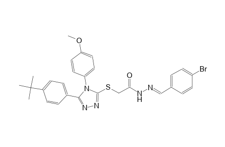 N'-[(E)-(4-bromophenyl)methylidene]-2-{[5-(4-tert-butylphenyl)-4-(4-methoxyphenyl)-4H-1,2,4-triazol-3-yl]sulfanyl}acetohydrazide