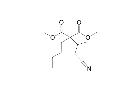 Dimethyl butyl(2-cyano-1-methyl)ethylmlonate