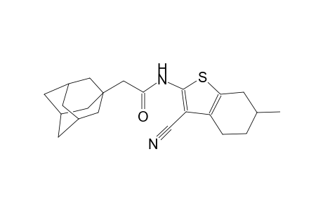 2-(1-adamantyl)-N-(3-cyano-6-methyl-4,5,6,7-tetrahydro-1-benzothien-2-yl)acetamide