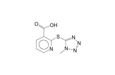 2-(1-methyl-1H-5-tetrazolylthio)pyridine-3-carboxylic acid