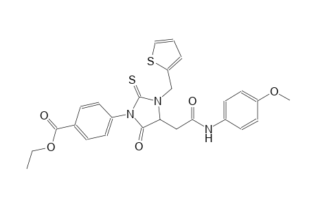 benzoic acid, 4-[4-[2-[(4-methoxyphenyl)amino]-2-oxoethyl]-5-oxo-3-(2-thienylmethyl)-2-thioxo-1-imidazolidinyl]-, ethyl ester