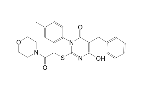 4(3H)-pyrimidinone, 6-hydroxy-3-(4-methylphenyl)-2-[[2-(4-morpholinyl)-2-oxoethyl]thio]-5-(phenylmethyl)-