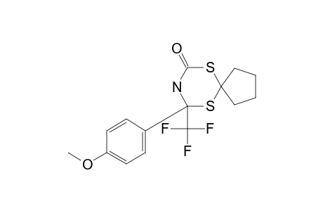 2,3-DIHYDRO-6,6-TETRAMETHYLENE-2-(4-METHOXYPHENYL)-2-TRIFLUOROMETHYL-1,3,5-DITHIAZIN-4-ONE