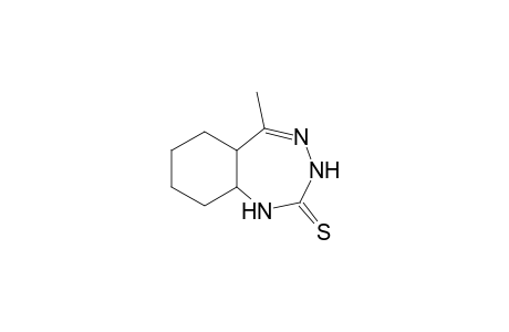 5-Methyl-1,3,5a,6,7,8,9,9a-octahydro-2H-benzo[e][1,2,4]triazepine-2-thione