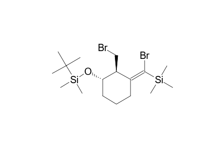 (1S*,2S*,3Z)-1-[(t-Butyldimethylsilyl)oxy]-3-[(trimethylsilyl)bromomethylene]-2-(bromomethyl)cyclohexane