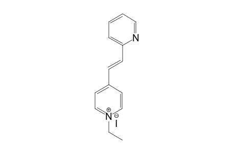 1-Ethyl-4-[(E)-2-(2-pyridyl)vinyl]pyridin-1-ium iodide