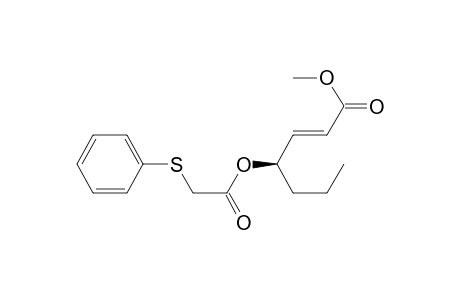 (E,4R)-4-[1-oxo-2-(phenylthio)ethoxy]-2-heptenoic acid methyl ester