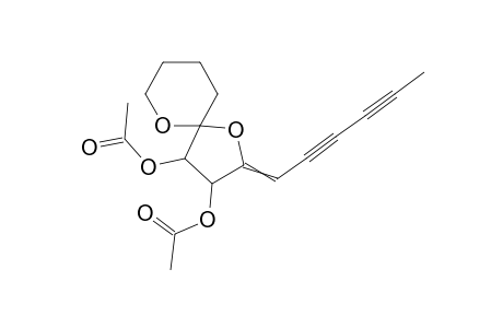(2z)-2-(2,4-hexadiynylidene)-3,4-diacetoxy-1,6-dioxaspiro(4,5)decane