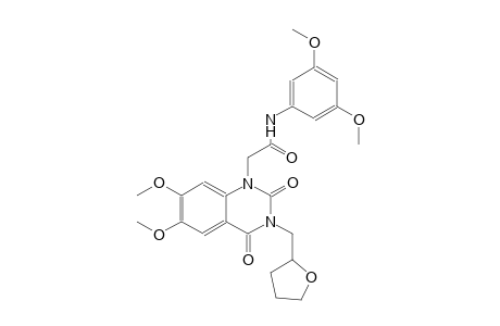 2-(6,7-dimethoxy-2,4-dioxo-3-(tetrahydro-2-furanylmethyl)-3,4-dihydro-1(2H)-quinazolinyl)-N-(3,5-dimethoxyphenyl)acetamide