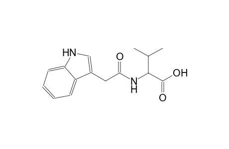 butanoic acid, 2-[(1H-indol-3-ylacetyl)amino]-3-methyl-, (2S)-