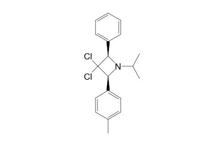 3,3-DICHLORO-1-ISOPROPYL-2-(4-METHYLPHENYL)-4-PHENYLAZETIDINE