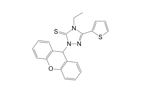 4-Ethyl-5-(2-thienyl)-2-(9H-xanthen-9-yl)-1,2,4-triazole-3-thione