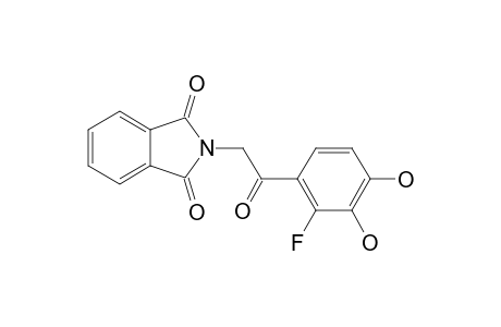 2-[2-(2-fluoro-3,4-dihydroxy-phenyl)-2-keto-ethyl]isoindoline-1,3-quinone