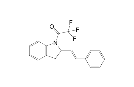 N-Trifluoroacetyl-2,3-dihydro-2-[(E)-.beta.-styryl]indole