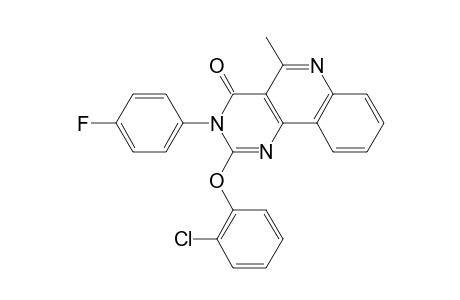 2-(2-Chlorophenoxy)-3-(4-fluorophenyl)-5-methylpyrimido[5,4-c]quinolin-4(3H)-one
