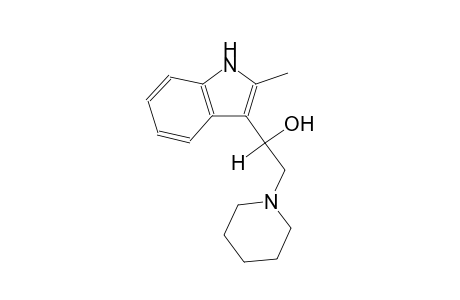 1-(2-methyl-1H-indol-3-yl)-2-(1-piperidinyl)ethanol