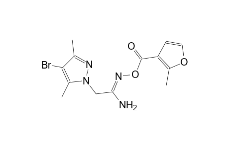 (1Z)-2-(4-bromo-3,5-dimethyl-1H-pyrazol-1-yl)-N'-[(2-methyl-3-furoyl)oxy]ethanimidamide