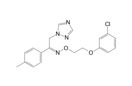 Ethanone, 1-(4-methylphenyl)-2-(1H-1,2,4-triazol-1-yl)-, O-[2-(3-chlorophenoxy)ethyl]oxime