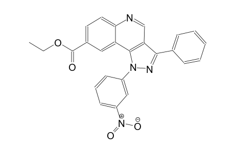 ethyl 1-(3-nitrophenyl)-3-phenyl-1H-pyrazolo[4,3-c]quinoline-8-carboxylate