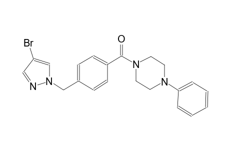 1-{4-[(4-bromo-1H-pyrazol-1-yl)methyl]benzoyl}-4-phenylpiperazine