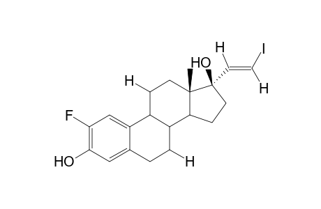 2-Fluoro-(17.alpha.,20E)iodovinyl-1(10),2,4-trien-estra-3,17-diol