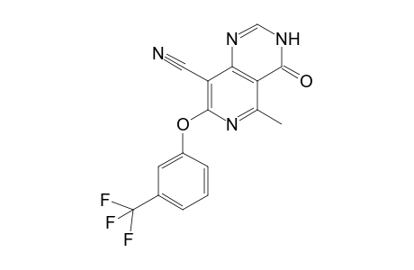 8-Cyano-7-(3-(trifluoromethyl)phenyl)-5-methylpyrido[4,3-d]pyrimidin-4-one