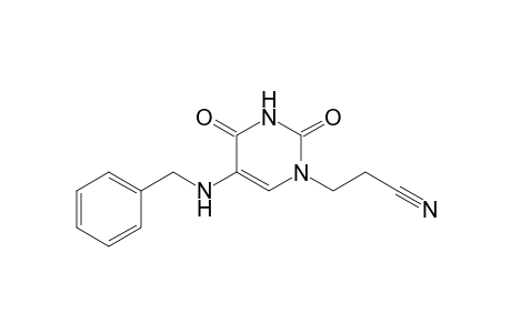 3-[5-(Benzylamino)uracil-1-yl]propanenitrile