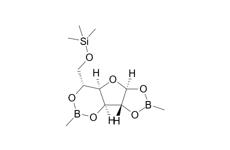 6-O-(trimethylsilyl)-alpha-D-glucofuranose 1,2:3,5-bis(methylboronate)