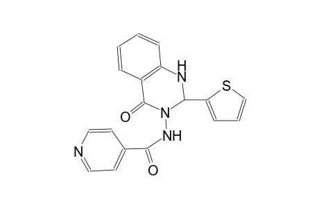 N-(4-oxo-2-(2-thienyl)-1,4-dihydro-3(2H)-quinazolinyl)isonicotinamide