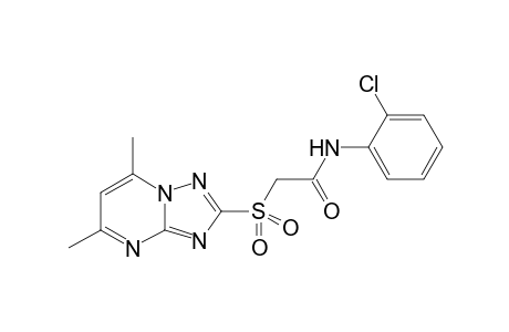 N-(2-chlorophenyl)-2-(5,7-dimethyl-[1,2,4]triazolo[1,5-a]pyrimidin-2-ylsulfonyl)acetamide