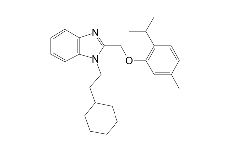1-(2-cyclohexylethyl)-2-[(2-isopropyl-5-methyl-phenoxy)methyl]benzimidazole