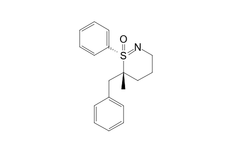 (+)-(1S,6R)-6-Benzyl-6-methyl-1-phenyl-3,4,5,6-tetrahydro[1,2]thiazin-1-oxide