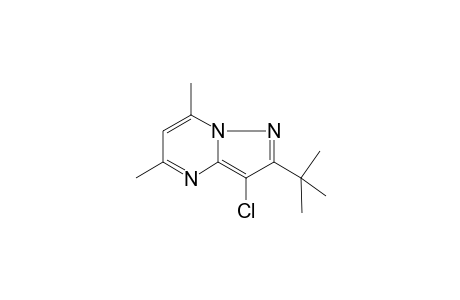 Pyrazolo[1,5-a]pyrimidine, 2-tert-butyl-3-chloro-5,7-dimethyl-